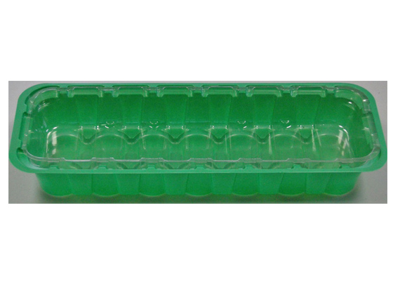 АК Парник под торфяные таблетки с крышкой 36х12,5x5,5 (14ячеек, размер ячейки O41)