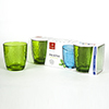Ит 662570Q02021591 Н-р стаканов низких 320мл Palatina(зеленый), h-92мм,d-84мм, 3 шт, п/у, т.м Bormioli Rocco