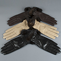 Кт XHL014В-7,5 Перчатки женские коричневые, с мехом (норка), размер 7,5, т.м. ТВОЙ ЦВЕТ