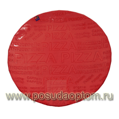 НЗ 83-011-ф350 Блюдо Пицца, 35 см, прозрачный крашенный рубин