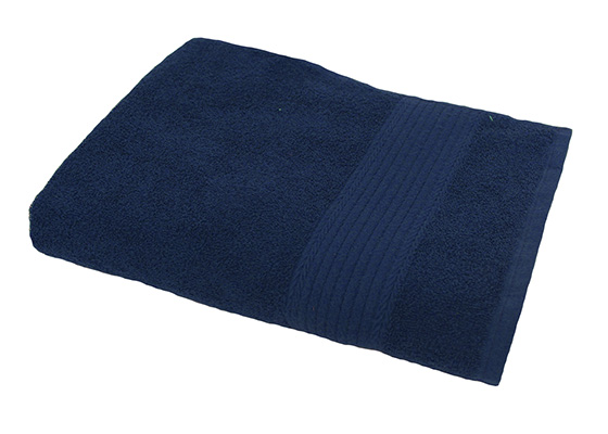 Полотенце махровое гладкокрашенное, 45*90 см, ярко-синий (74)